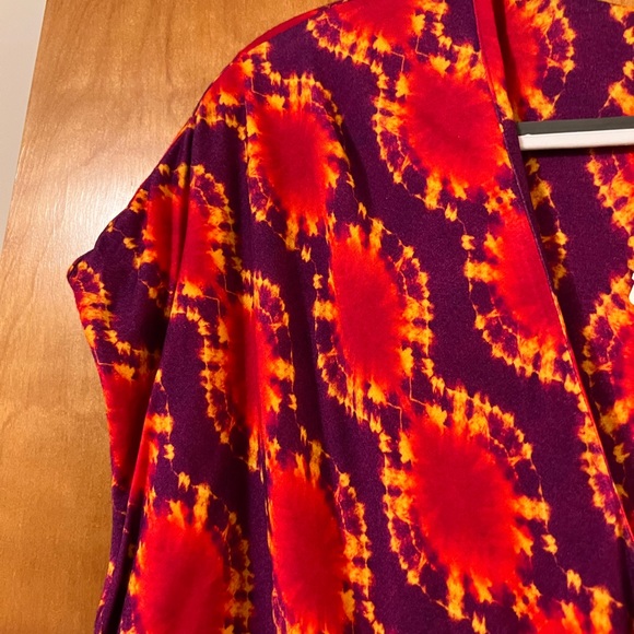 Soft Surroundings Kaveri Dress Abstract Sleeveless Purple V-Neck NWT Size 1X - Picture 5 of 8